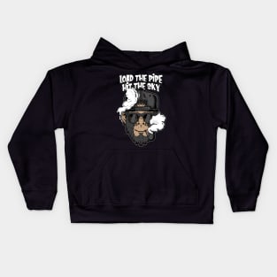 MONKEY SMOKING Kids Hoodie